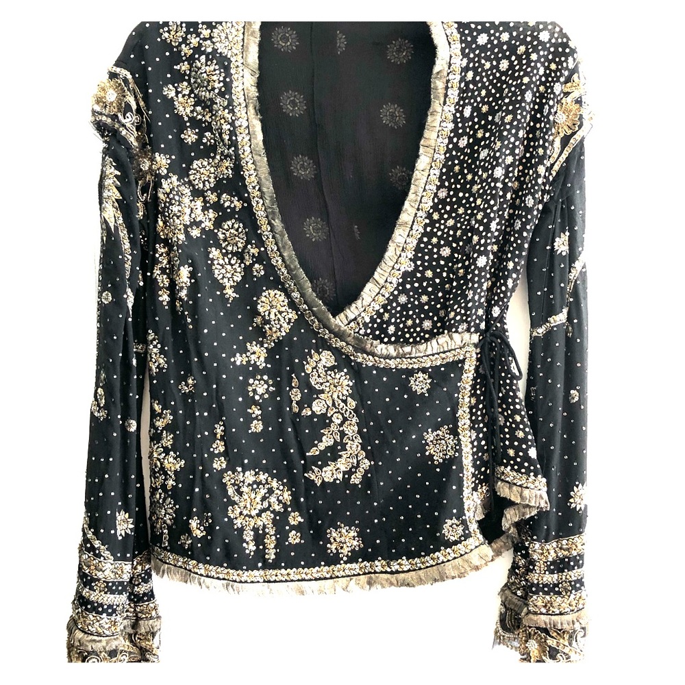 Elegant and ornate wrap cover/top